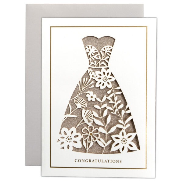 Wedding Gown Wedding Card