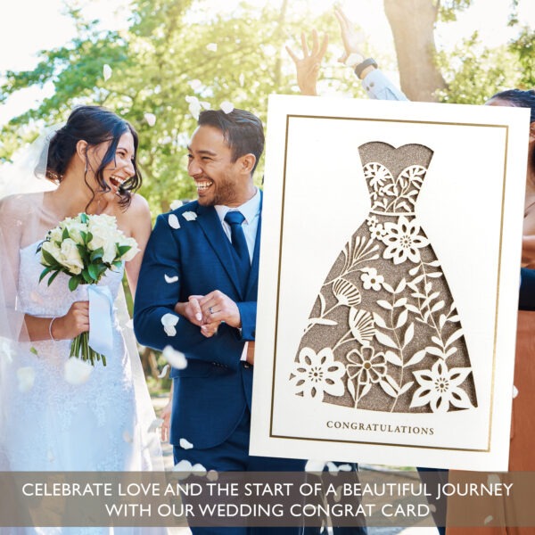 Wedding Gown Wedding Card - Image 5