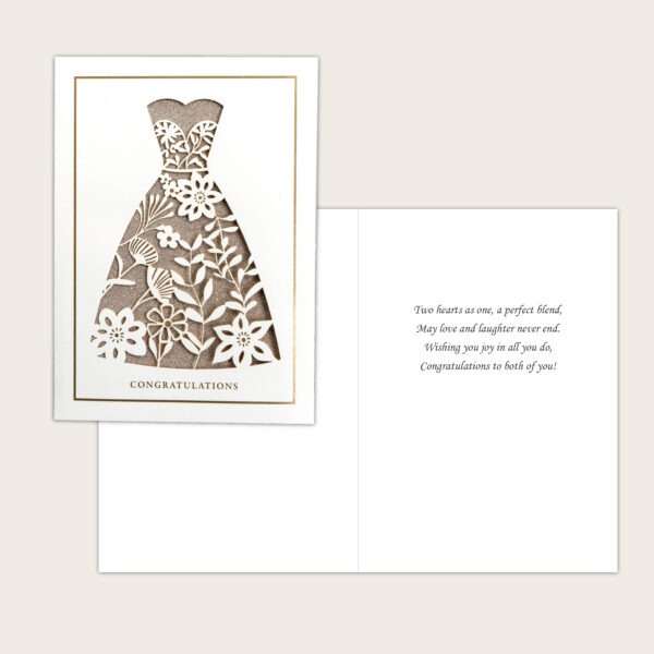 Wedding Gown Wedding Card - Image 4