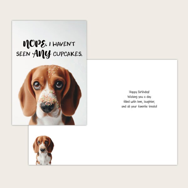 Cupcake Dog Birthday Card - Image 4