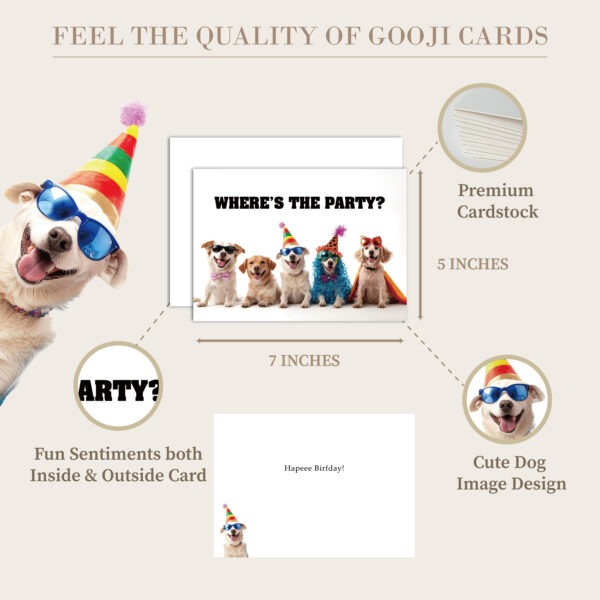 Where's Party Dogs Birthday Card - Image 3