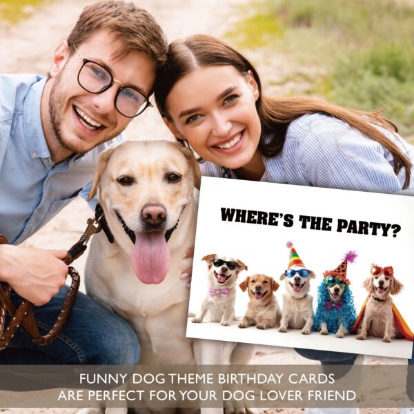 Where's Party Dogs Birthday Card - Image 2