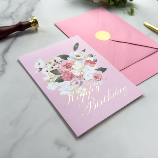 Floral Birthday Card (Blush Bloom)
