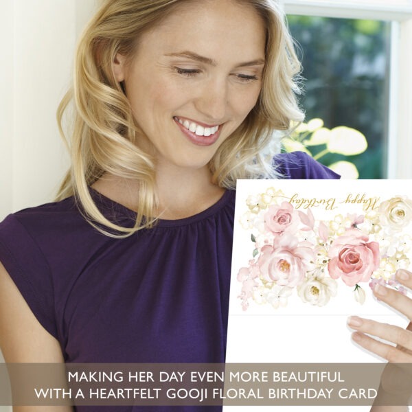 Floral Birthday Card (Blossom Grace)