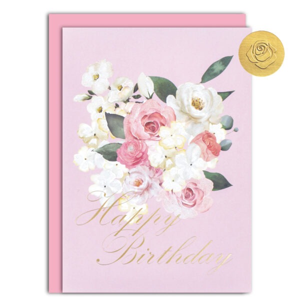 Floral Birthday Card (Blush Bloom)