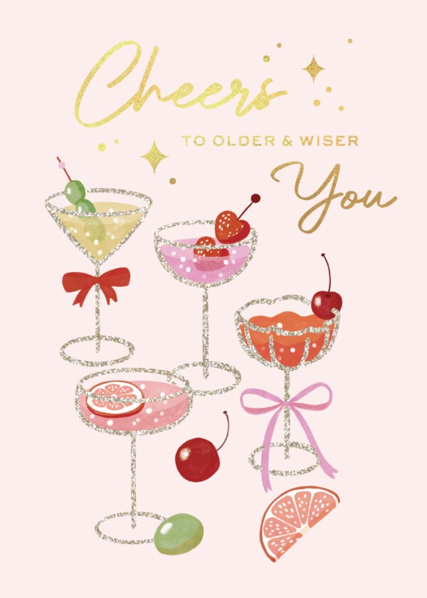 Cocktail Birthday Card