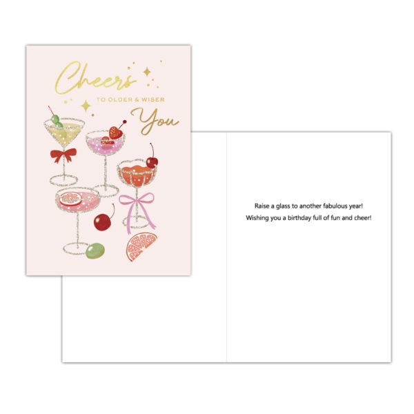 Cocktail Birthday Card