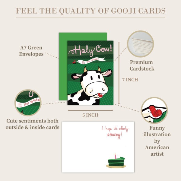 Holy Cow Birthday Card