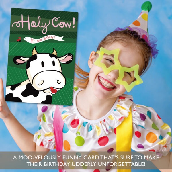 Holy Cow Birthday Card