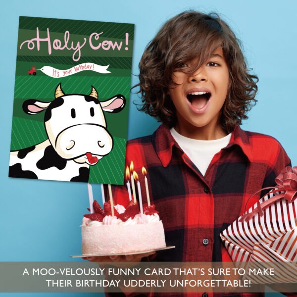 Holy Cow Birthday Card