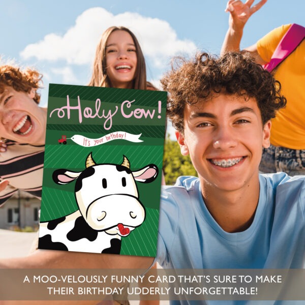 Holy Cow Birthday Card