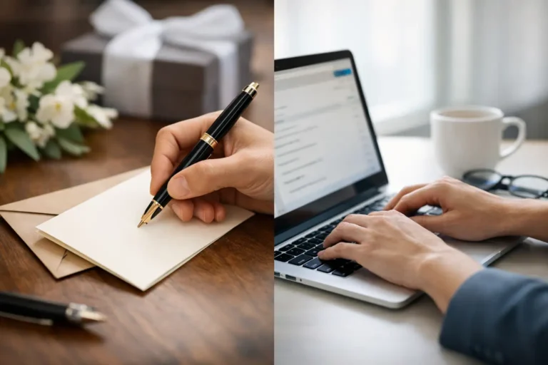 Thank-You Notes Versus Emails: When Each Wins